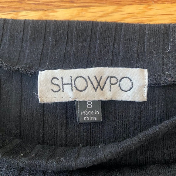 Showpo Off Shoulder Ribbed Shirt - Picture 2 of 2